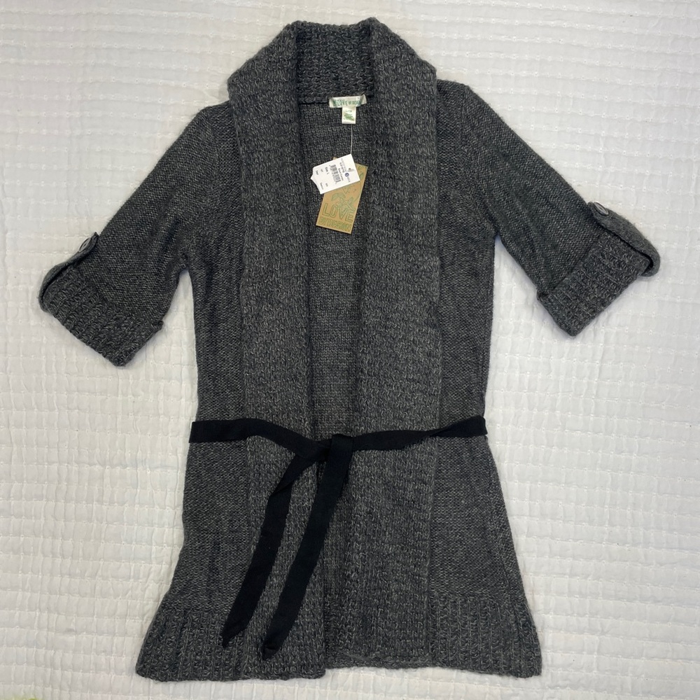 Love by Design Long Gray Cardigan Sweater